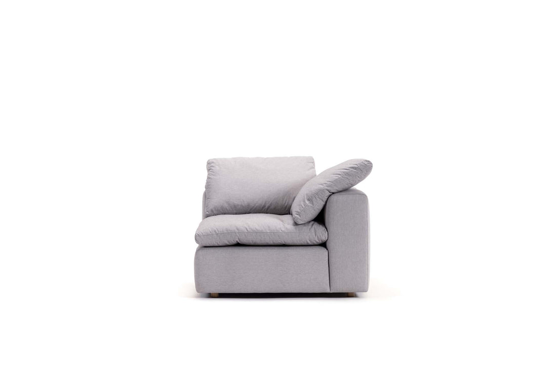 Newport Cloud Sofa: Corner - Fog