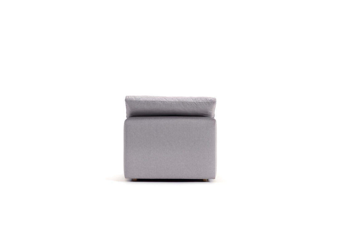 Newport Cloud Sofa: Armless -Fog