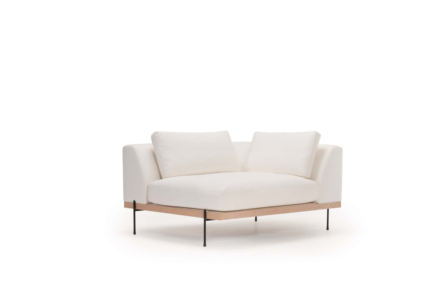 Catalina Sectional: Corner Right Sofa - Bone