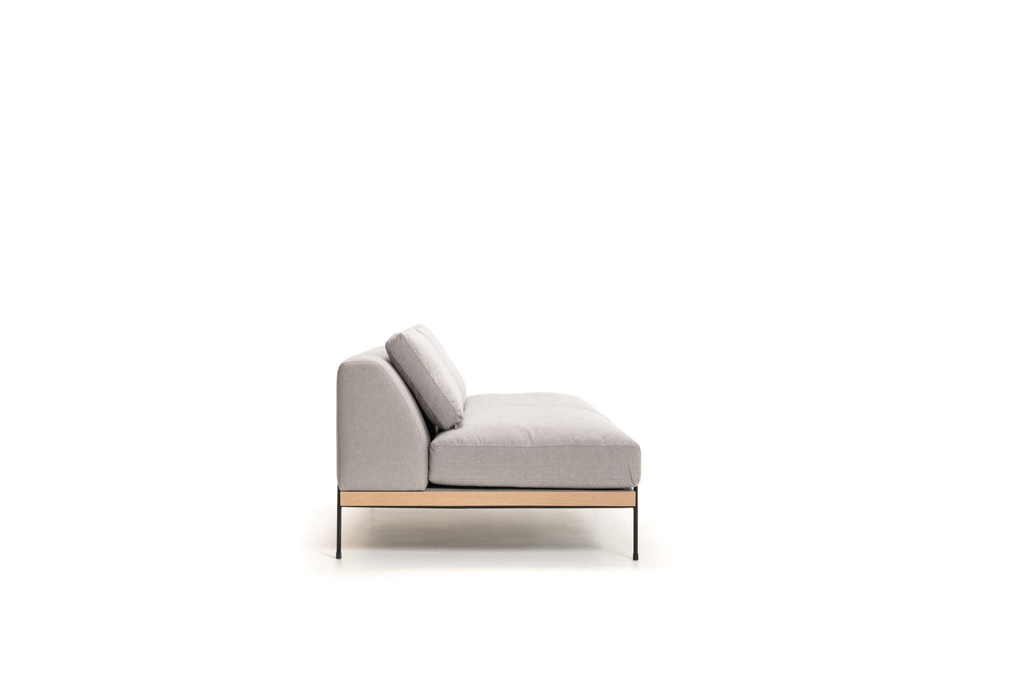 Catalina Sectional: Armless Sofa - Fog