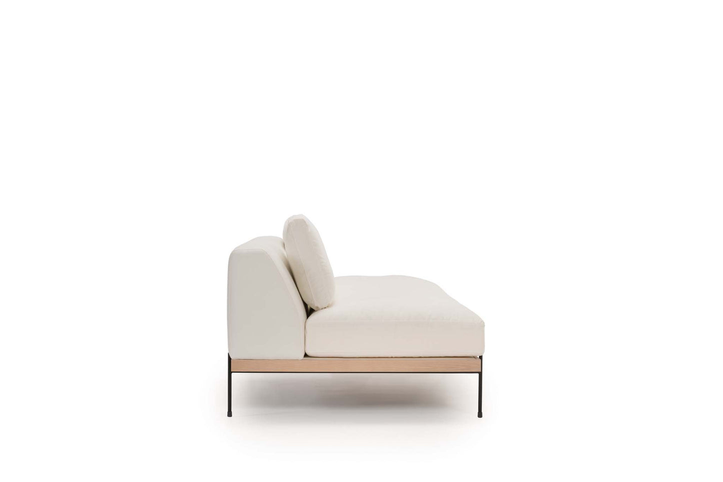 Catalina Sectional: Armless Sofa - Bone