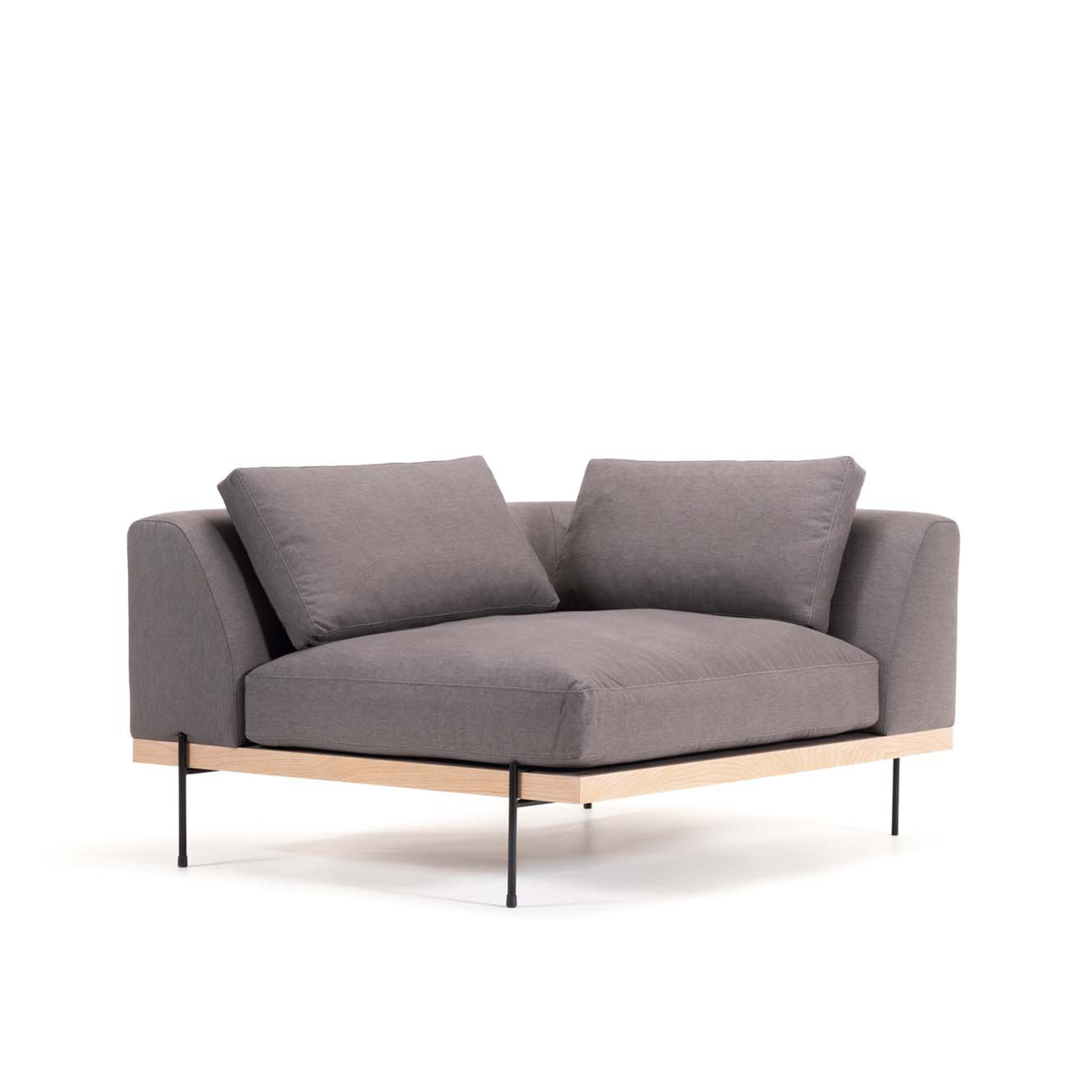 Catalina Sectional: Corner Right Sofa - Steel