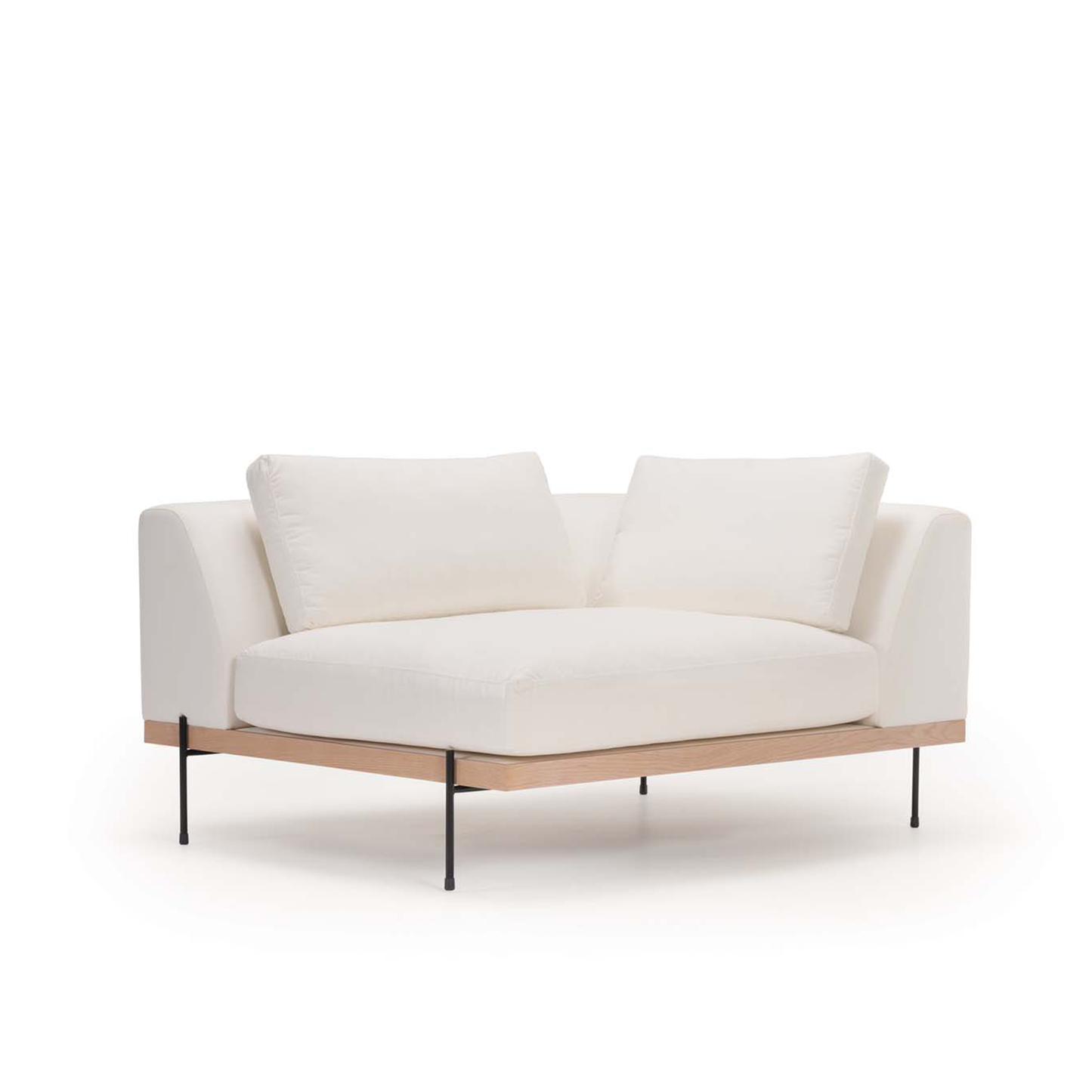 Catalina Sectional: Corner Right Sofa - Bone