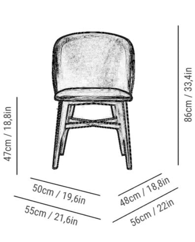 Dolce Dining Chair - Fog