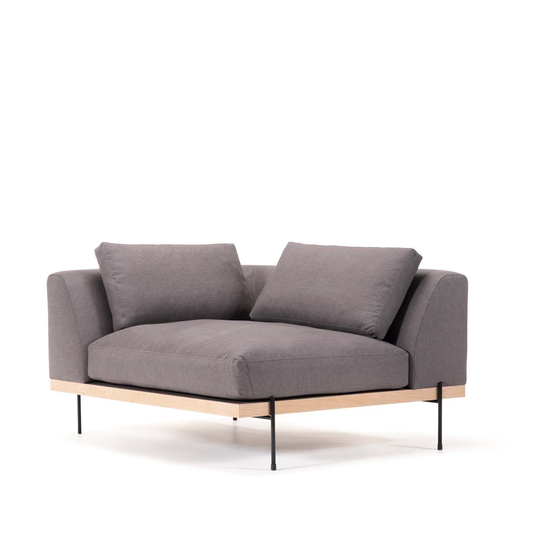 Catalina Sectional: Corner Left Sofa - Steel