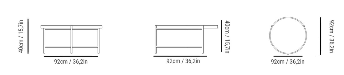 Perris Coffee Table - Carrara